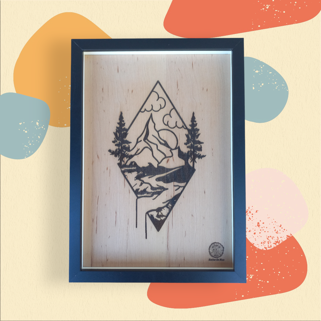 Cadres gravés sur bois